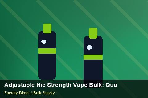 Adjustable Nic Strength Vape Bulk — Adjustable Nic Strength Vape Bulk: Quality Control Process — Order Automation photo 1