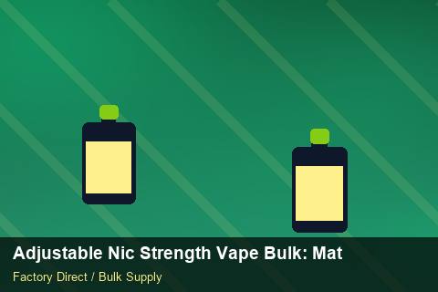 Adjustable Nic Strength Vape Bulk — Adjustable Nic Strength Vape Bulk: Material & Ingredients — Order Automation photo 1