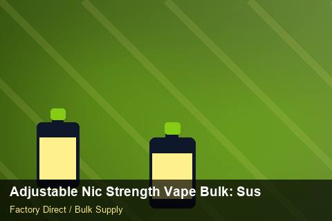 Adjustable Nic Strength Vape Bulk — Adjustable Nic Strength Vape Bulk: Sustainability — Order Automation photo 1