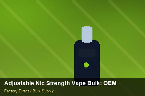 Adjustable Nic Strength Vape Bulk — Adjustable Nic Strength Vape Bulk: OEM & ODM Service — Returns Portal photo 1