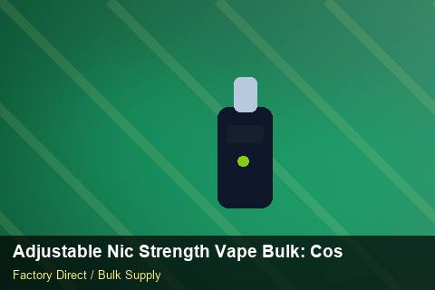 Adjustable Nic Strength Vape Bulk — Adjustable Nic Strength Vape Bulk: Cost Breakdown — Returns Portal photo 1
