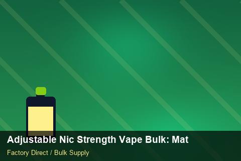 Adjustable Nic Strength Vape Bulk — Adjustable Nic Strength Vape Bulk: Material & Ingredients — Returns Portal photo 1