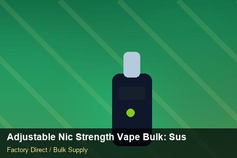 Adjustable Nic Strength Vape Bulk — Adjustable Nic Strength Vape Bulk: Sustainability — Returns Portal photo 2