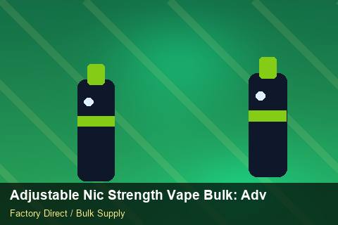 Adjustable Nic Strength Vape Bulk — Adjustable Nic Strength Vape Bulk: Advanced Sourcing — Returns Portal photo 1