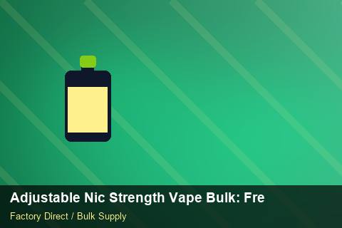 Adjustable Nic Strength Vape Bulk — Adjustable Nic Strength Vape Bulk: Freight Insurance — Returns Portal photo 1