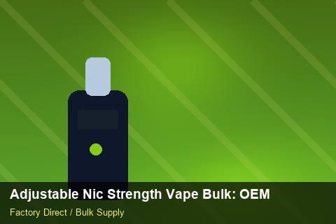 Adjustable Nic Strength Vape Bulk — Adjustable Nic Strength Vape Bulk: OEM & ODM Service — Customer Support photo 1