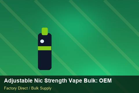 Adjustable Nic Strength Vape Bulk — Adjustable Nic Strength Vape Bulk: OEM & ODM Service — Customer Support photo 2