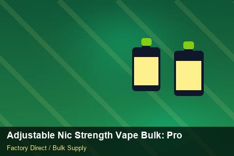 Adjustable Nic Strength Vape Bulk — Adjustable Nic Strength Vape Bulk: Production Capacity — Customer Support photo 1