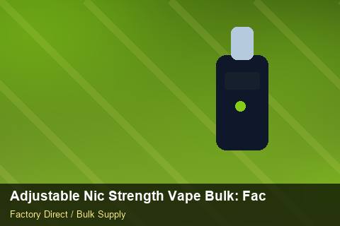 Adjustable Nic Strength Vape Bulk — Adjustable Nic Strength Vape Bulk: Factory Audit Report — Customer Support photo 1