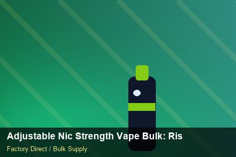 Adjustable Nic Strength Vape Bulk — Adjustable Nic Strength Vape Bulk: Risk Management — Customer Support photo 1