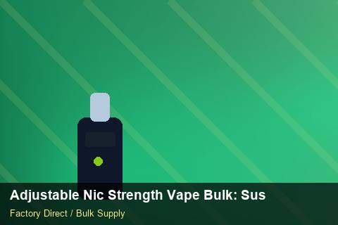Adjustable Nic Strength Vape Bulk — Adjustable Nic Strength Vape Bulk: Sustainability — Customer Support photo 2