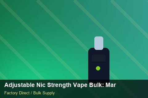 Adjustable Nic Strength Vape Bulk — Adjustable Nic Strength Vape Bulk: Market Comparison — Customer Support photo 1