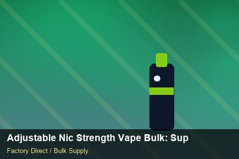 Adjustable Nic Strength Vape Bulk — Adjustable Nic Strength Vape Bulk: Supplier Vetting — Customer Support photo 1