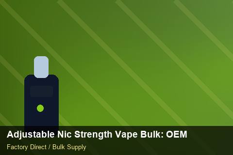 Adjustable Nic Strength Vape Bulk — Adjustable Nic Strength Vape Bulk: OEM & ODM Service — Technical Training photo 1
