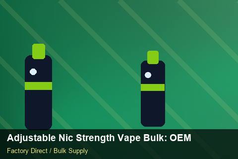 Adjustable Nic Strength Vape Bulk — Adjustable Nic Strength Vape Bulk: OEM & ODM Service — Technical Training photo 2