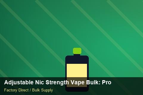 Adjustable Nic Strength Vape Bulk — Adjustable Nic Strength Vape Bulk: Production Capacity — Technical Training photo 1