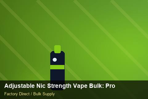 Adjustable Nic Strength Vape Bulk — Adjustable Nic Strength Vape Bulk: Production Capacity — Technical Training photo 2