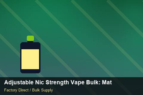 Adjustable Nic Strength Vape Bulk — Adjustable Nic Strength Vape Bulk: Material & Ingredients — Technical Training photo 1