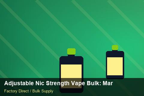Adjustable Nic Strength Vape Bulk — Adjustable Nic Strength Vape Bulk: Margin Calculator — Technical Training photo 1