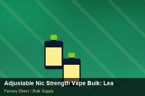 Adjustable Nic Strength Vape Bulk — Adjustable Nic Strength Vape Bulk: Lead Time & MOQ — Staff Onboarding photo 1