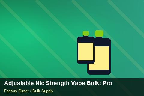 Adjustable Nic Strength Vape Bulk — Adjustable Nic Strength Vape Bulk: Production Capacity — Staff Onboarding photo 1