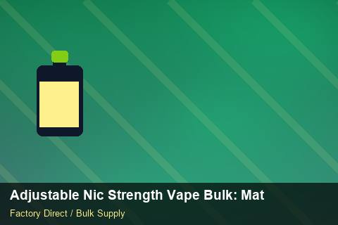 Adjustable Nic Strength Vape Bulk — Adjustable Nic Strength Vape Bulk: Material & Ingredients — Staff Onboarding photo 1