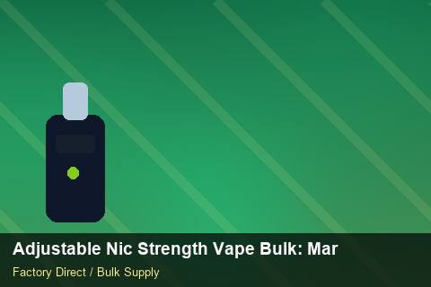 Adjustable Nic Strength Vape Bulk — Adjustable Nic Strength Vape Bulk: Market Comparison — Staff Onboarding photo 1