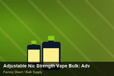 Adjustable Nic Strength Vape Bulk — Adjustable Nic Strength Vape Bulk: Advanced Sourcing — Staff Onboarding photo 2