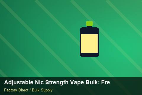 Adjustable Nic Strength Vape Bulk — Adjustable Nic Strength Vape Bulk: Freight Insurance — Staff Onboarding photo 1