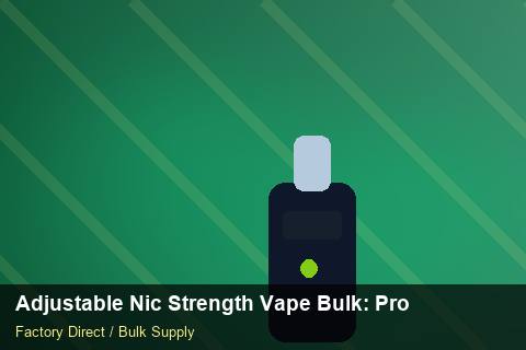Adjustable Nic Strength Vape Bulk — Adjustable Nic Strength Vape Bulk: Product Launch Playbook — Staff Onboarding photo 1