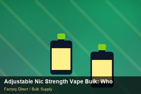 Adjustable Nic Strength Vape Bulk — Adjustable Nic Strength Vape Bulk: Wholesale Price — Merchandising Kits photo 2