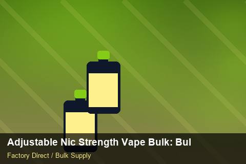 Adjustable Nic Strength Vape Bulk — Adjustable Nic Strength Vape Bulk: Bulk Supplier Guide — Merchandising Kits photo 2