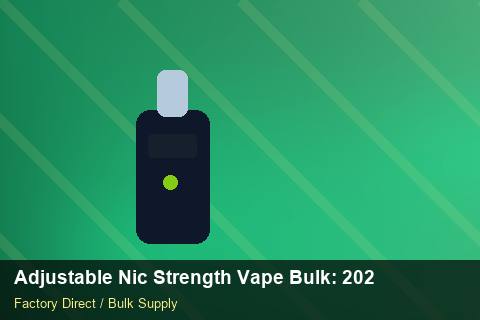 Adjustable Nic Strength Vape Bulk — Adjustable Nic Strength Vape Bulk: 2026 Buyer's Handbook — Merchandising Kits photo 2