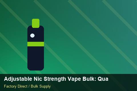 Adjustable Nic Strength Vape Bulk — Adjustable Nic Strength Vape Bulk: Quality Inspection Checklist — Merchandising Kits photo 2