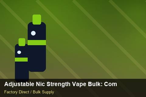 Adjustable Nic Strength Vape Bulk — Adjustable Nic Strength Vape Bulk: Compliance Standards — Merchandising Kits photo 1