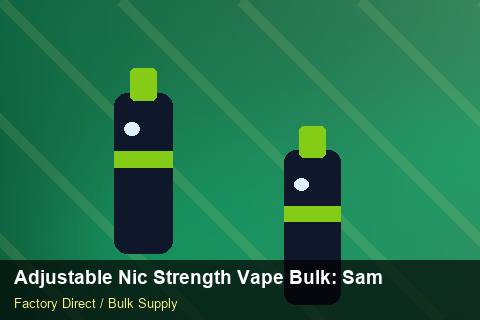 Adjustable Nic Strength Vape Bulk — Adjustable Nic Strength Vape Bulk: Sample Policy — Merchandising Kits photo 1
