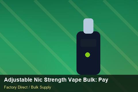Adjustable Nic Strength Vape Bulk — Adjustable Nic Strength Vape Bulk: Payment Terms — Merchandising Kits photo 2