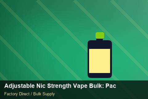 Adjustable Nic Strength Vape Bulk — Adjustable Nic Strength Vape Bulk: Packaging Standards — Merchandising Kits photo 1