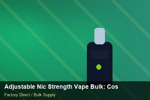Adjustable Nic Strength Vape Bulk — Adjustable Nic Strength Vape Bulk: Cost Breakdown — Merchandising Kits photo 1