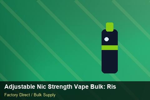 Adjustable Nic Strength Vape Bulk — Adjustable Nic Strength Vape Bulk: Risk Management — Merchandising Kits photo 1