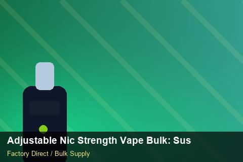 Adjustable Nic Strength Vape Bulk — Adjustable Nic Strength Vape Bulk: Sustainability — Merchandising Kits photo 2