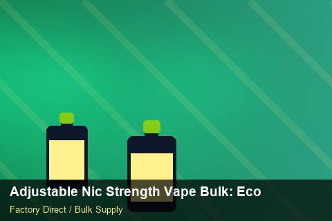 Adjustable Nic Strength Vape Bulk — Adjustable Nic Strength Vape Bulk: Eco-Friendly Materials — Merchandising Kits photo 1