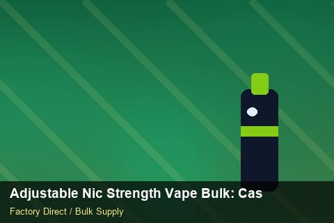 Adjustable Nic Strength Vape Bulk — Adjustable Nic Strength Vape Bulk: Case Studies — Merchandising Kits photo 1