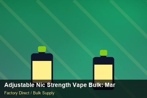 Adjustable Nic Strength Vape Bulk — Adjustable Nic Strength Vape Bulk: Margin Calculator — Merchandising Kits photo 1