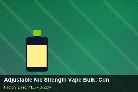 Adjustable Nic Strength Vape Bulk — Adjustable Nic Strength Vape Bulk: Contract Essentials — Merchandising Kits photo 2