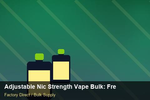 Adjustable Nic Strength Vape Bulk — Adjustable Nic Strength Vape Bulk: Freight Insurance — Merchandising Kits photo 1