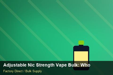 Adjustable Nic Strength Vape Bulk — Adjustable Nic Strength Vape Bulk: Wholesale Price — POS Materials photo 2