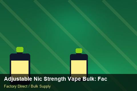 Adjustable Nic Strength Vape Bulk — Adjustable Nic Strength Vape Bulk: Factory Direct Quote — POS Materials photo 1