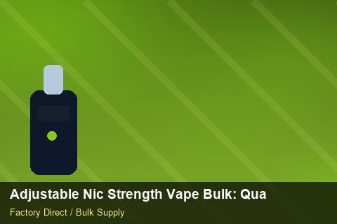 Adjustable Nic Strength Vape Bulk — Adjustable Nic Strength Vape Bulk: Quality Inspection Checklist — POS Materials photo 1