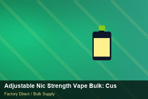 Adjustable Nic Strength Vape Bulk — Adjustable Nic Strength Vape Bulk: Customs Documentation — POS Materials photo 2